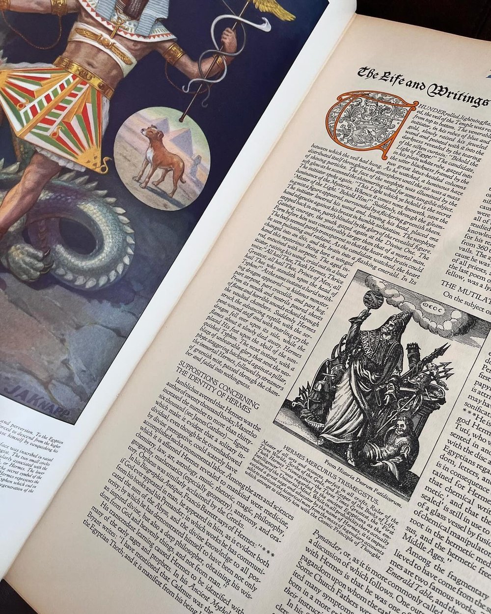 Manly P. Hall'un The Secret Teachings of All Ages kitabından Hermes Trismegistus sayfası