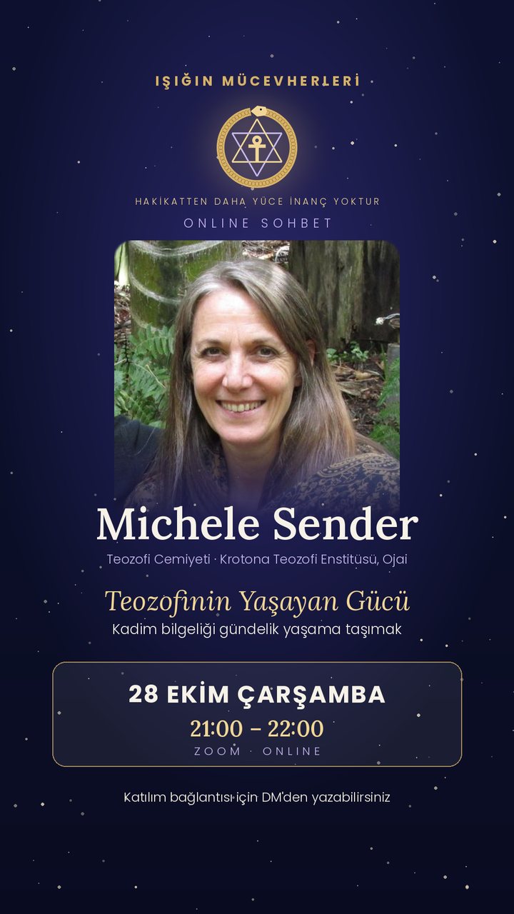 Michele Sender, Teozofinin Yaşayan Gücü afişi